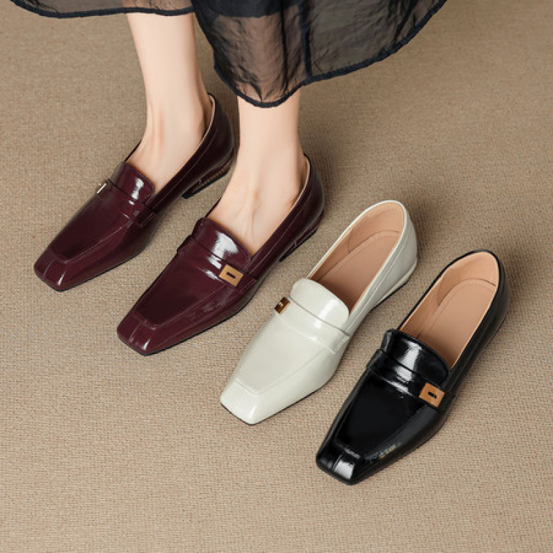 Women'S Shoes Loafers Black - 2026 Summer Korean Style Women Pumps