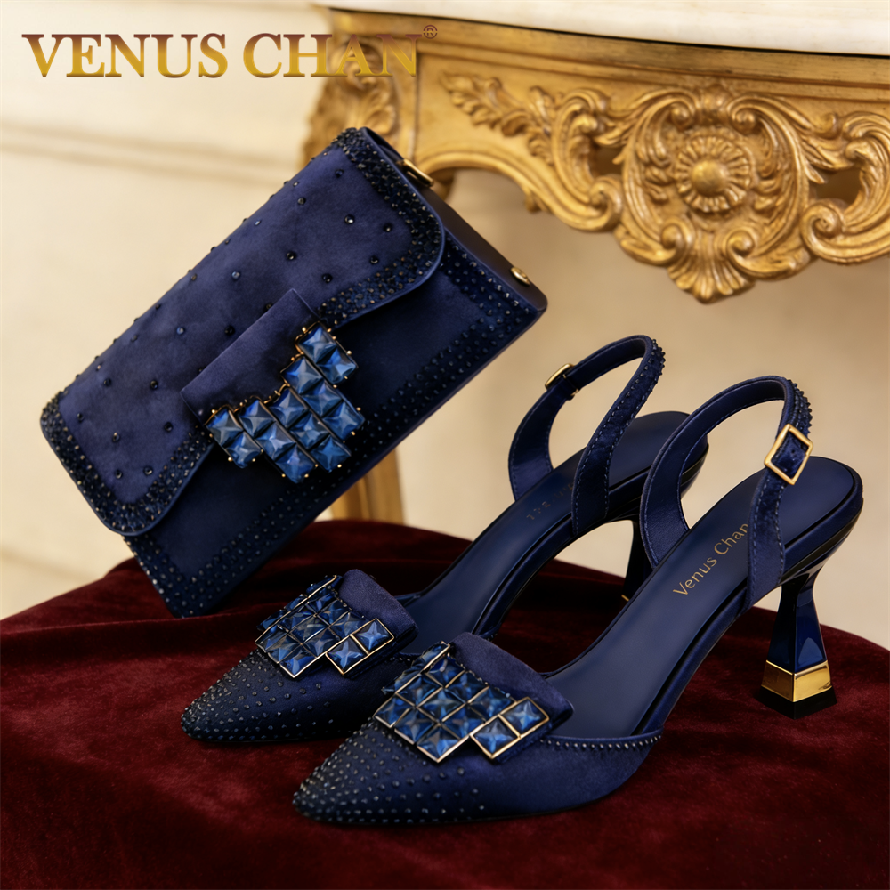 Mineral Blue Rhinestone High H - Women'S Shoes Navy Blue avis et prix