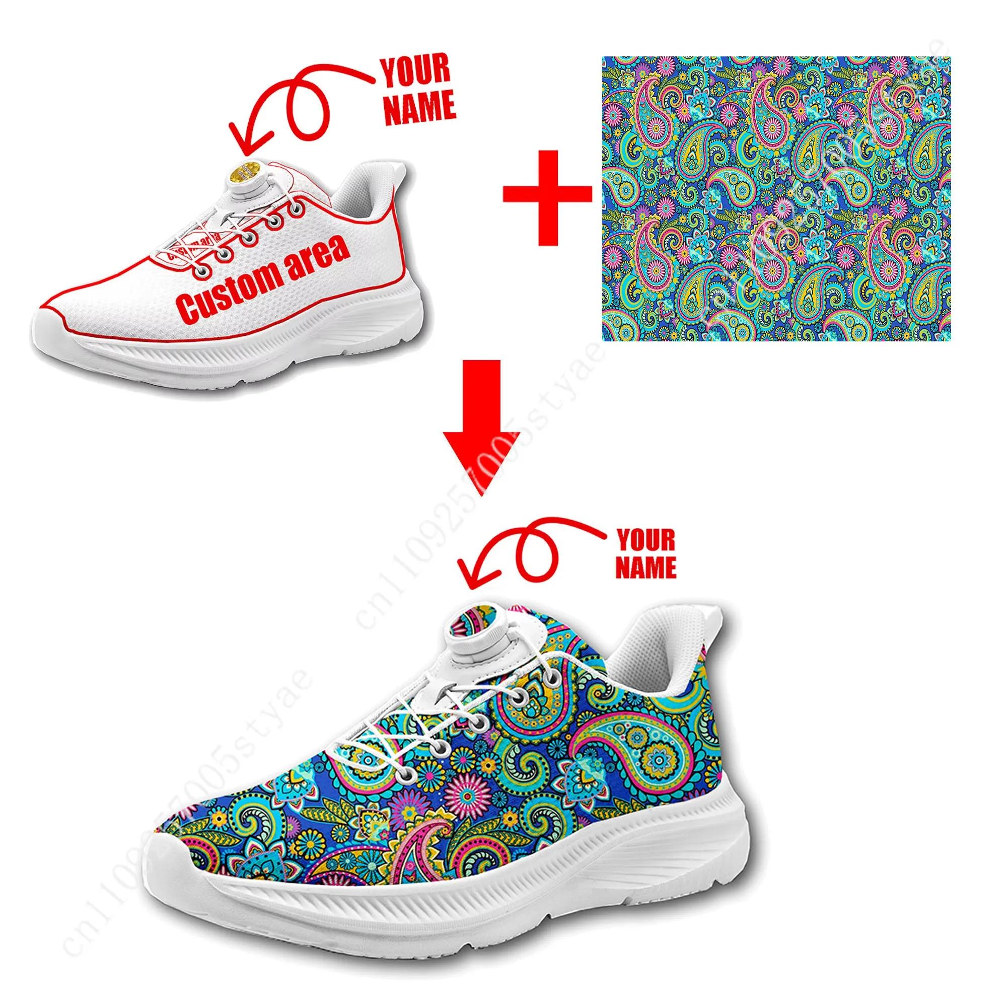 Bohemian Mandala Floral Print  - Women Shoes For Walking avis et prix