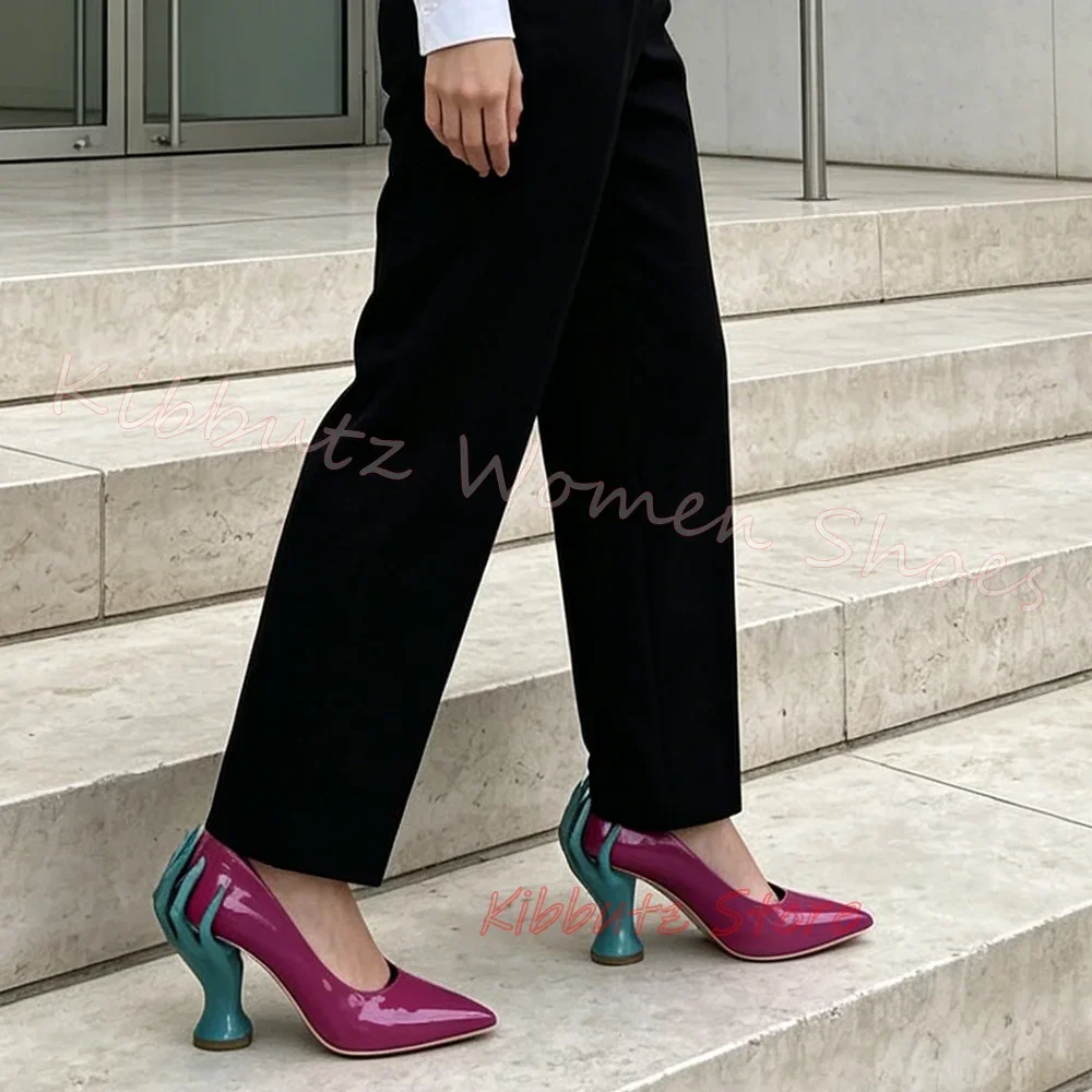 Hand Shape Heel Pumps Pointed  - Women'S Shoes Hands Free avis et prix