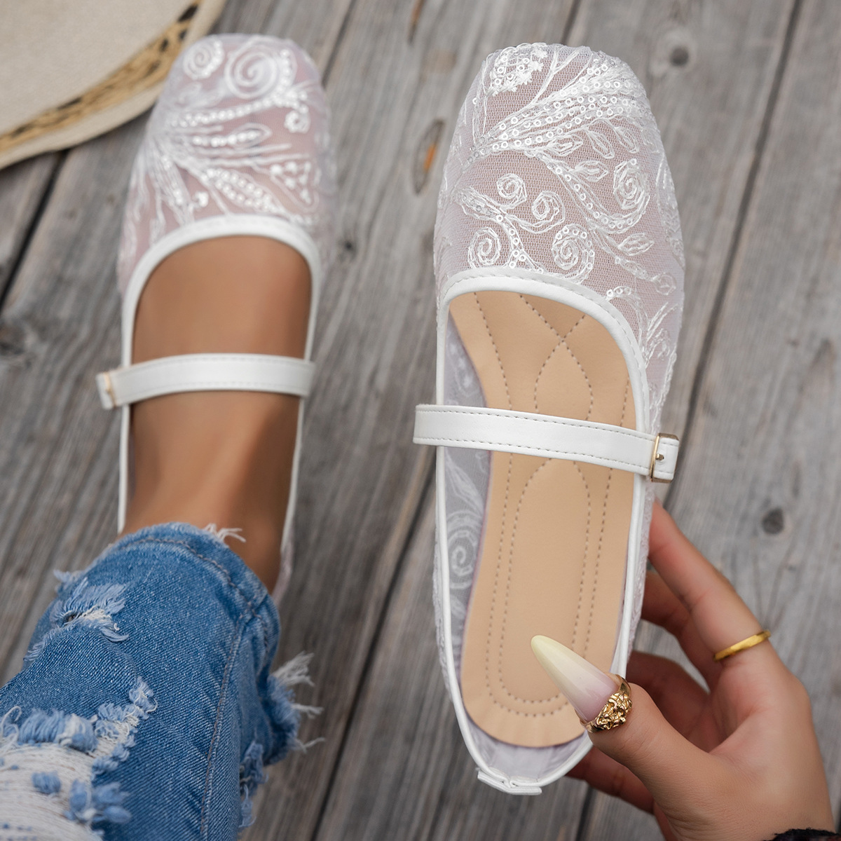 Women's New Summer Large Size  - Women'S Shoes Loafers Black avis et prix