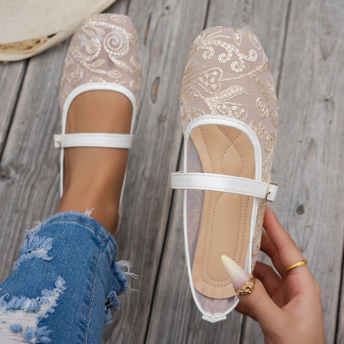 Women's New Summer Large Size  - Women'S Shoes Loafers Black avis et prix