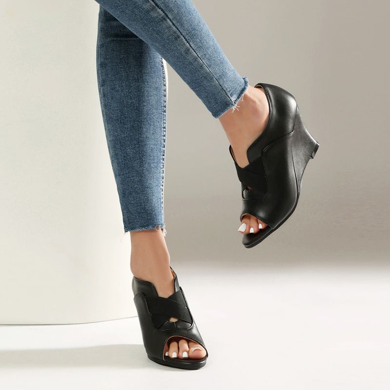 REAVE CAT Black Women Sandals  - Women'S Shoes Extended Sizes avis et prix
