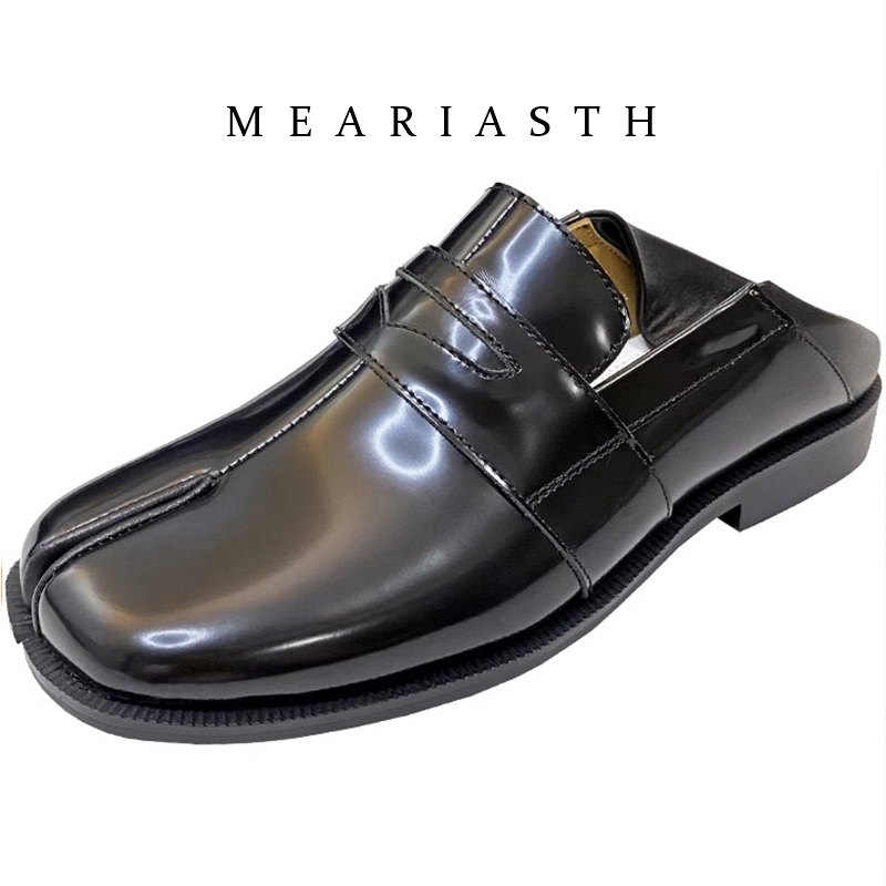 black Tabi Shoes Split Toe Pat - Women'S Shoes Loafers Black avis et prix