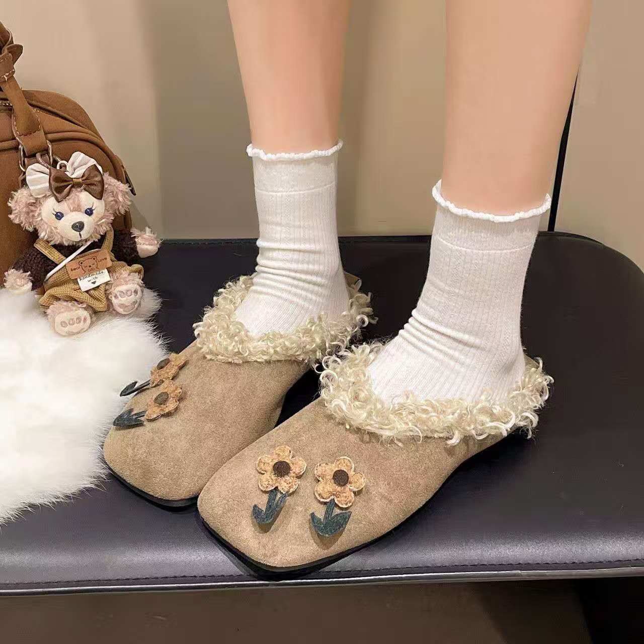2026 Fall winter flat plush sl - Women'S Shoes Hands Free avis et prix