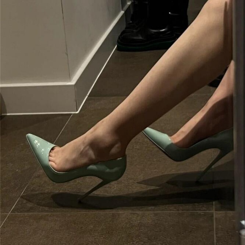 Blue Green Patent Leather Wome - Women'S Shoes Navy Blue avis et prix