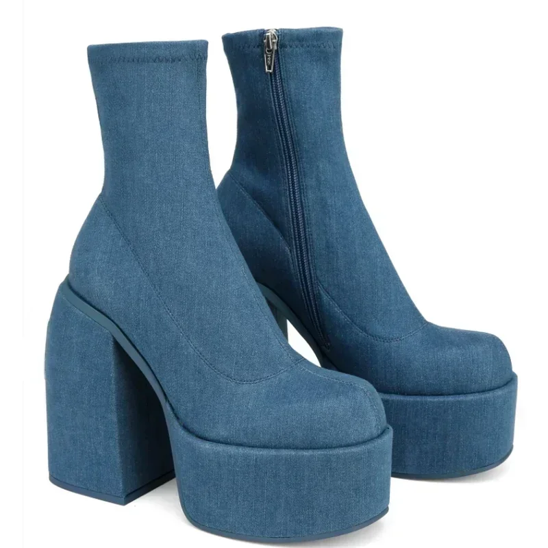 Designer Ankle Boots for Women - Women'S Shoes Navy Blue avis et prix