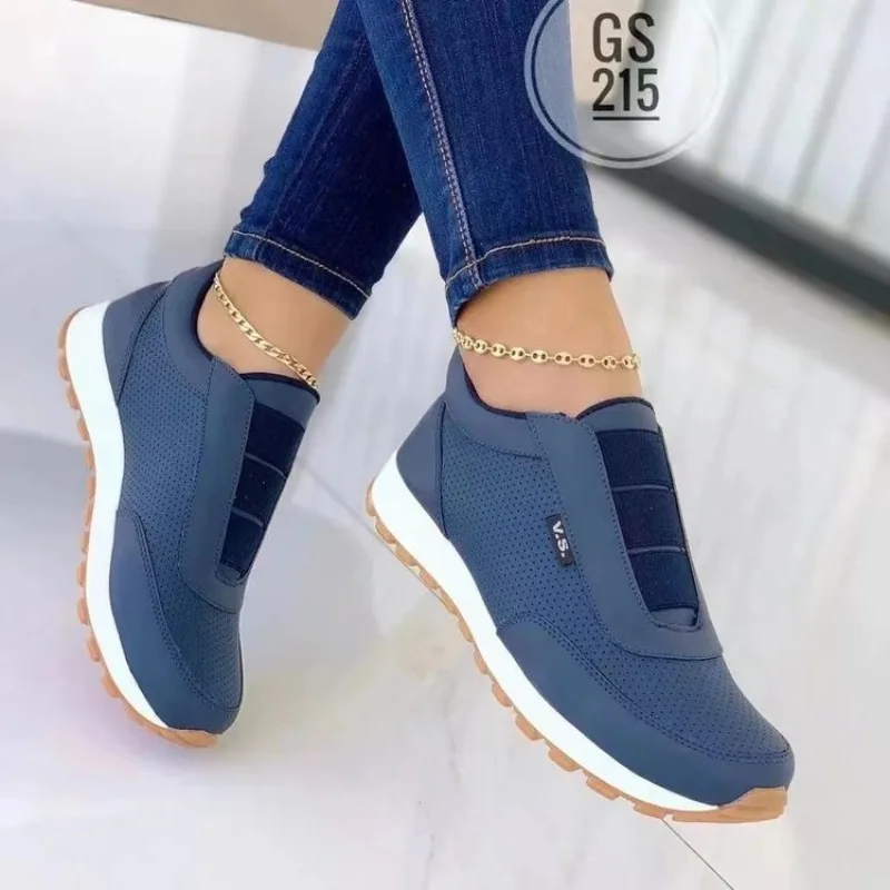 Women's Casual Slip on Sneaker - Women'S Shoes Navy Blue avis et prix