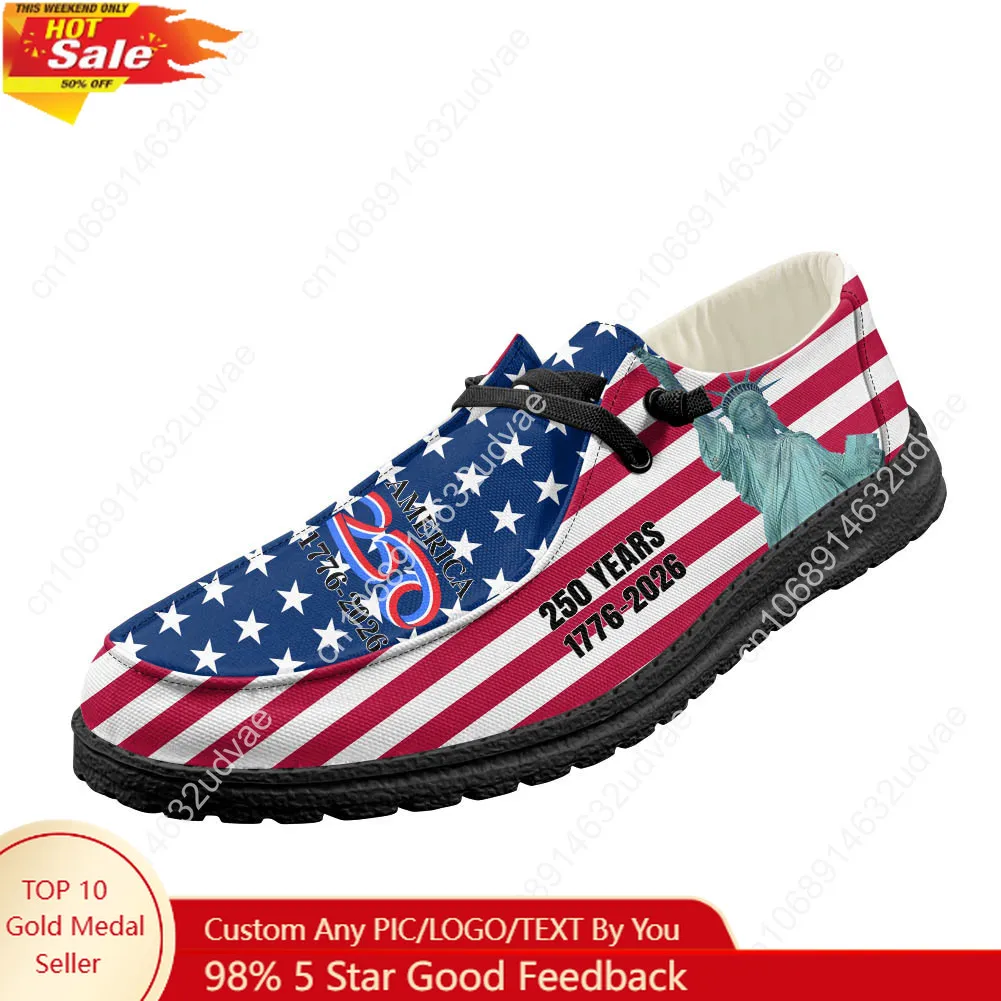 America 250th Anniversary 1776 - Women'S Shoes Loafers Black avis et prix