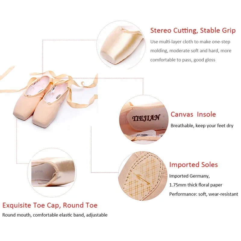TIEJIAN Professional Ballet Po - Women'S Xc Shoes avis et prix