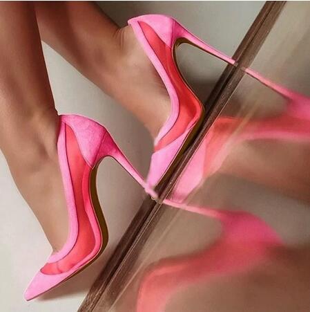 Sexy Nude Pink Black Suede Mes - Women'S Shoes In Size 12 avis et prix