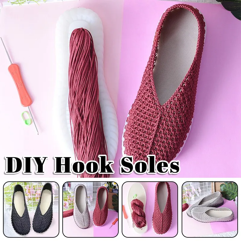 Handwoven DIY Shoes Crocheted  - Women'S Shoes Hands Free avis et prix