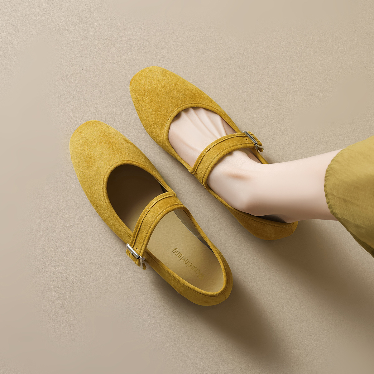 Size 35-43 Velvet Mary Jane Sh - Women'S Shoes Hands Free avis et prix