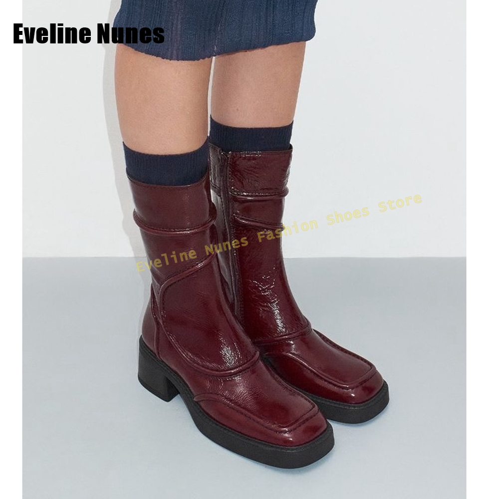 Dark Blue Square Toe Fashion B - Women'S Shoes Navy Blue avis et prix