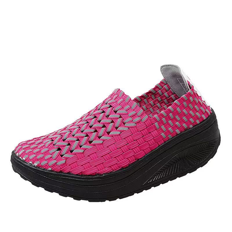 Woman Hand Woven Wedges Casual - Women'S Shoes Hands Free avis et prix