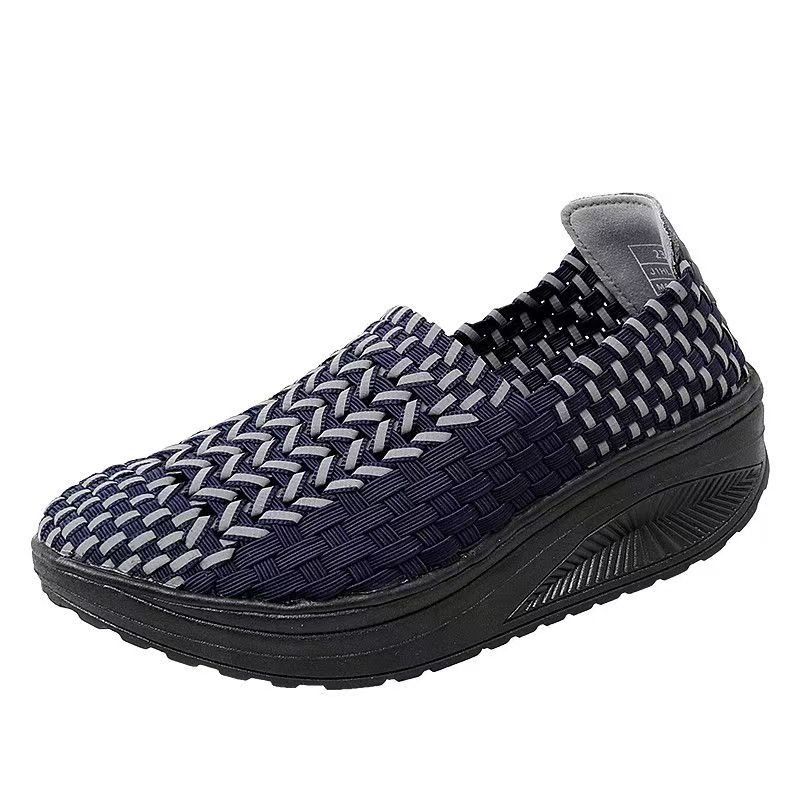 Woman Hand Woven Wedges Casual - Women'S Shoes Hands Free avis et prix